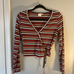 multicolored striped long sleeve